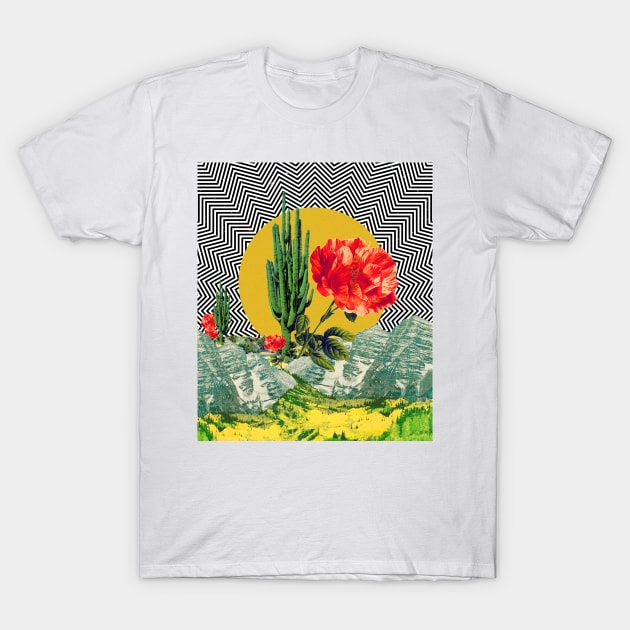 Saguaro illusión T-Shirt by CollageSoul